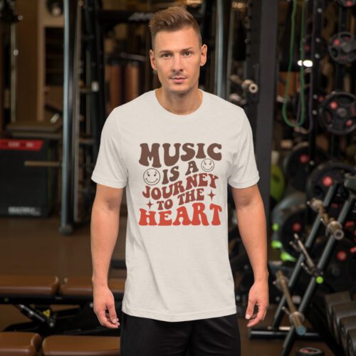 Music Is A Journey To The Heart - Unisex T-Shirt Unisex T-Shirts - BeMelodic Swag Shop 6